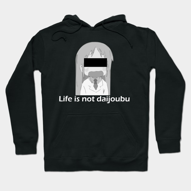 Hakase - Life is not daijoubu - series 1 - white Hoodie by FOGSJ